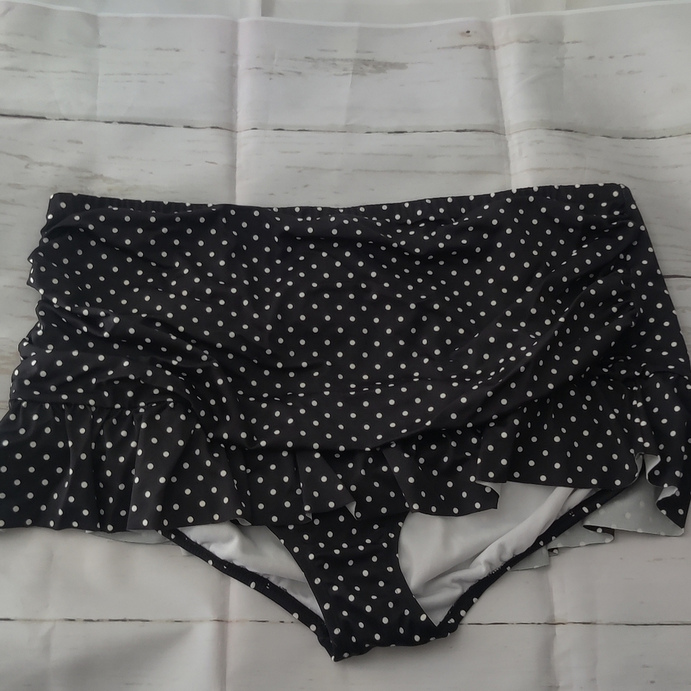 High waist vintage look bathing suit bottoms